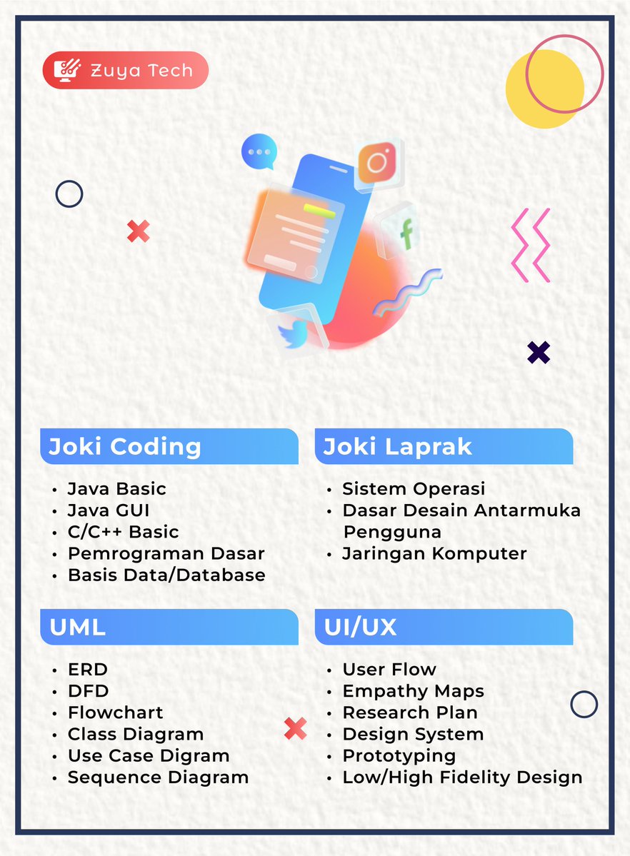 chiaveteee's tweet image. Haii aku open :
- joki coding basic (python, java, java jsp, java GUI, C, C++, flutter, android studio)
- pembuatan website (html, css, js,php, laravel)
- joki database (mysql, postgresql, ms access, dbeaver)
- joki Design UI/UX, user research
boleh tanya" dulu :…