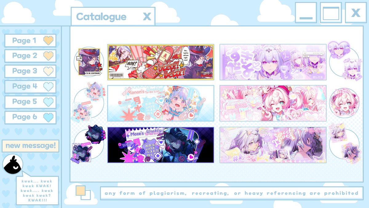 kakakwak's tweet image. ☆ help RT please, thank you 💓

kwak. . . 🐦‍⬛
hAlo! kaka OPEN REQUEST daily untuk all catalog tman2! no max slot, bisa langsung dm aja ya buat order! 💓 

form ada di padlet dibawah ya, mari jajan! 🫶💓

💰 QRIS
#zonauang #zonaba