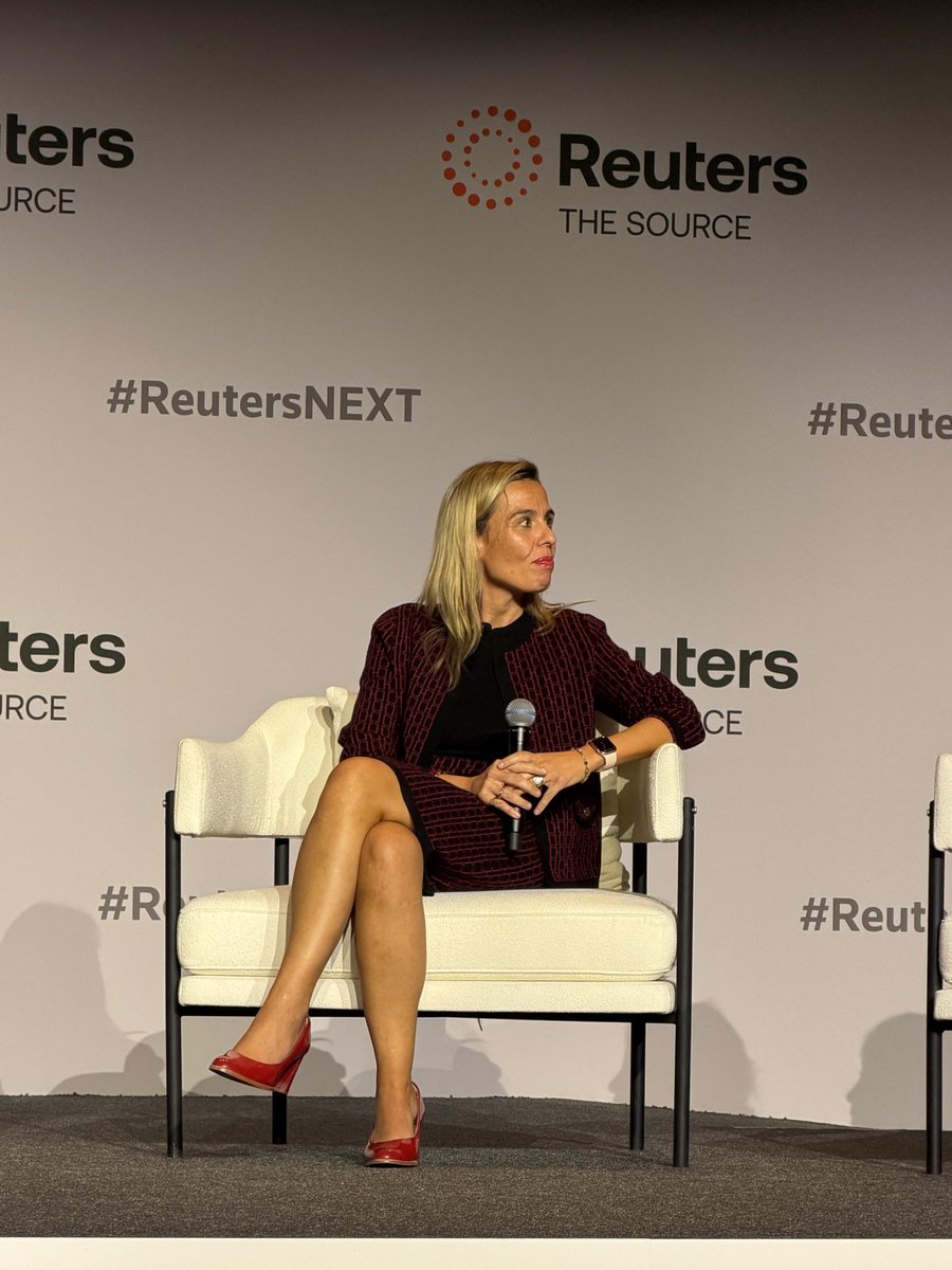 ai71official's tweet image. Our Chief Advisory &amp;amp; Business Officer, Chiara Marcati, joined industry leaders at Reuters NEXT Gulf in Abu Dhabi for a thought-provoking panel discussion on “Deep Tech at Scale.”

From AI to robotics, the conversation explored how cutting-edge technologies are transforming…