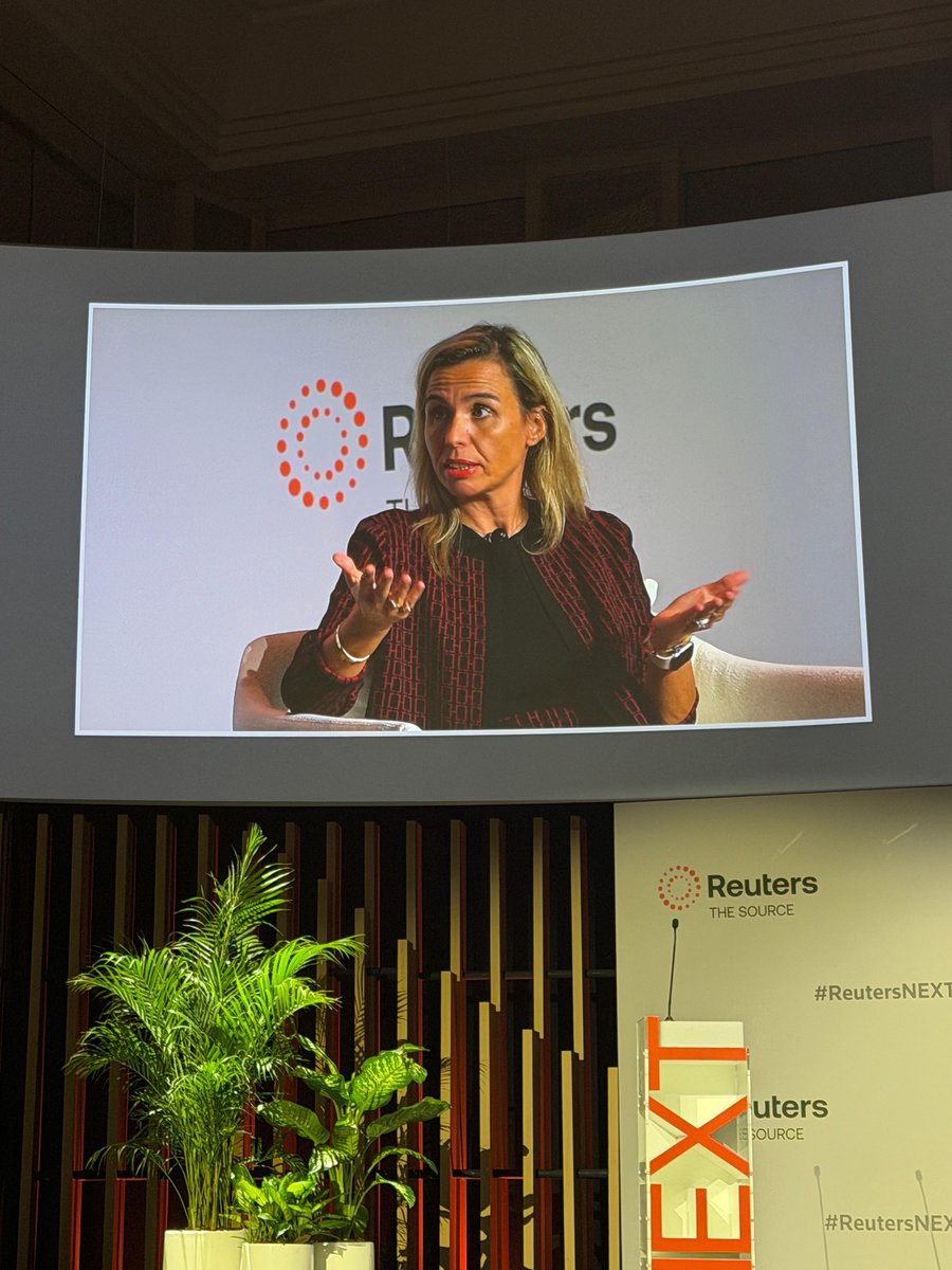 ai71official's tweet image. Our Chief Advisory &amp;amp; Business Officer, Chiara Marcati, joined industry leaders at Reuters NEXT Gulf in Abu Dhabi for a thought-provoking panel discussion on “Deep Tech at Scale.”

From AI to robotics, the conversation explored how cutting-edge technologies are transforming…