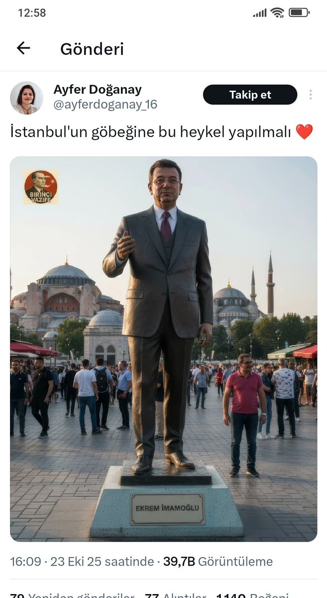 Hırsızlık iddiası ile içeride yatan adamı utanmasalar 2. Atatürk ilan edecekler.

Heykeli yatak odana yaptır çok sevdalıysan