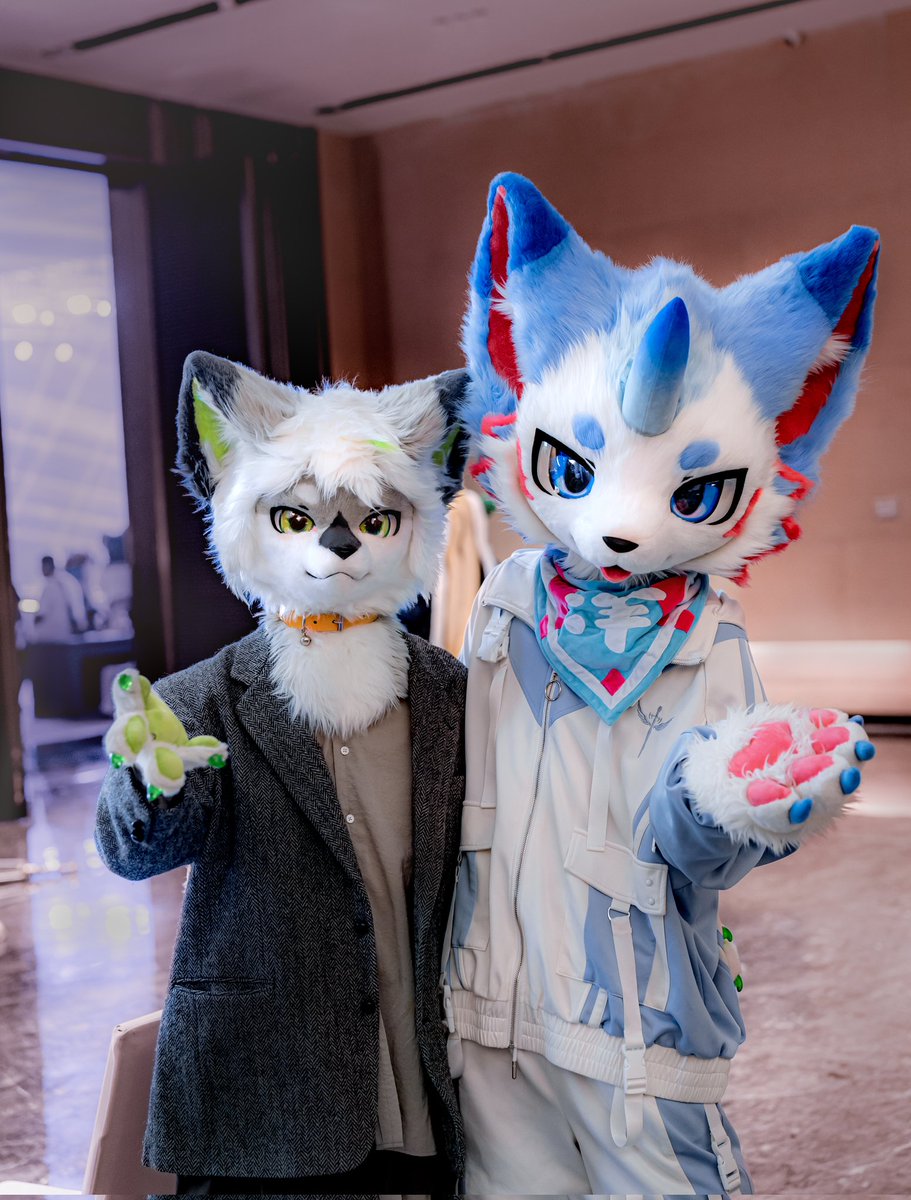 GaoGaofurry's tweet photo. 和🍵咪 @cralot_ 的合照🩵

📷 @LoryQAQ 
#fursuitFriday #Guze #Furry https://t.co/j6BGMBXdRo