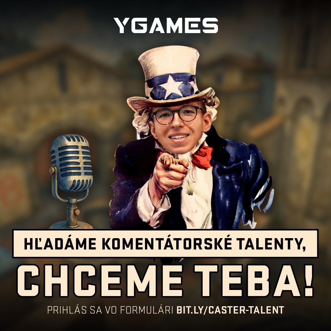Baví ťa komentovanie ešportu? Sezóna 2026 sa blíži a my pri tejto príležitosti hľadáme nové komentátorské talenty pre hry CS2, LOL alebo EA Sports FC. 🎮 Stačí vyplniť formulár a priložiť krátke ukážkové video a my sa ti určite ozveme. 😊

Formulár a viac informácií nájdeš v