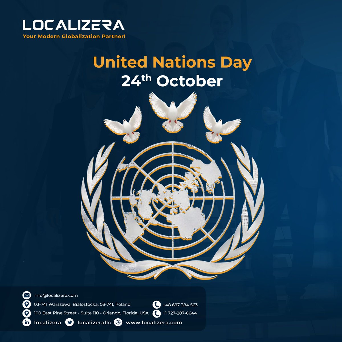 localizerallc's tweet image. 🌍 Unity begins with understanding.
On #UnitedNationsDay, trust #Localizera to take your message global with expert translation services. ✨
localizera.com
#UnitedNationsDay #UN #Localization #TranslationServices #Localizera