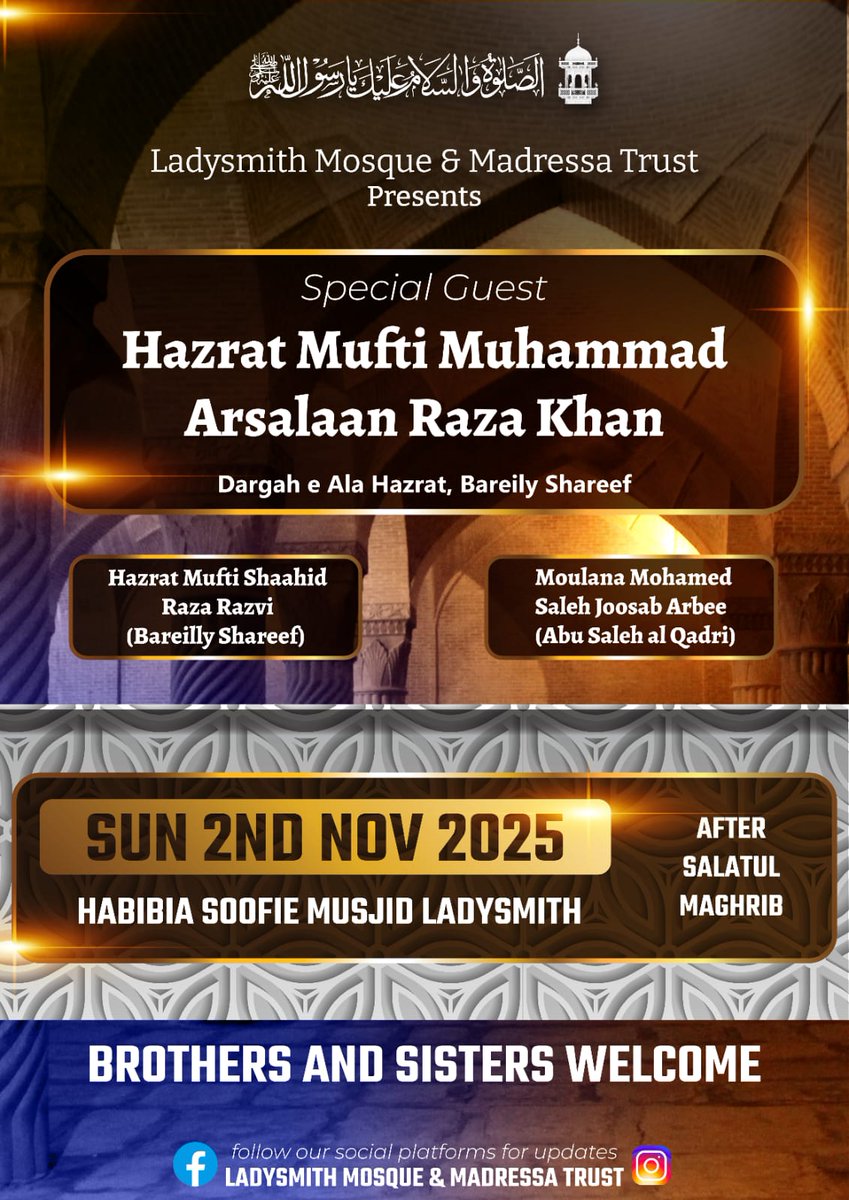 Ladysmith Mosque & Madressa Trust tweet media