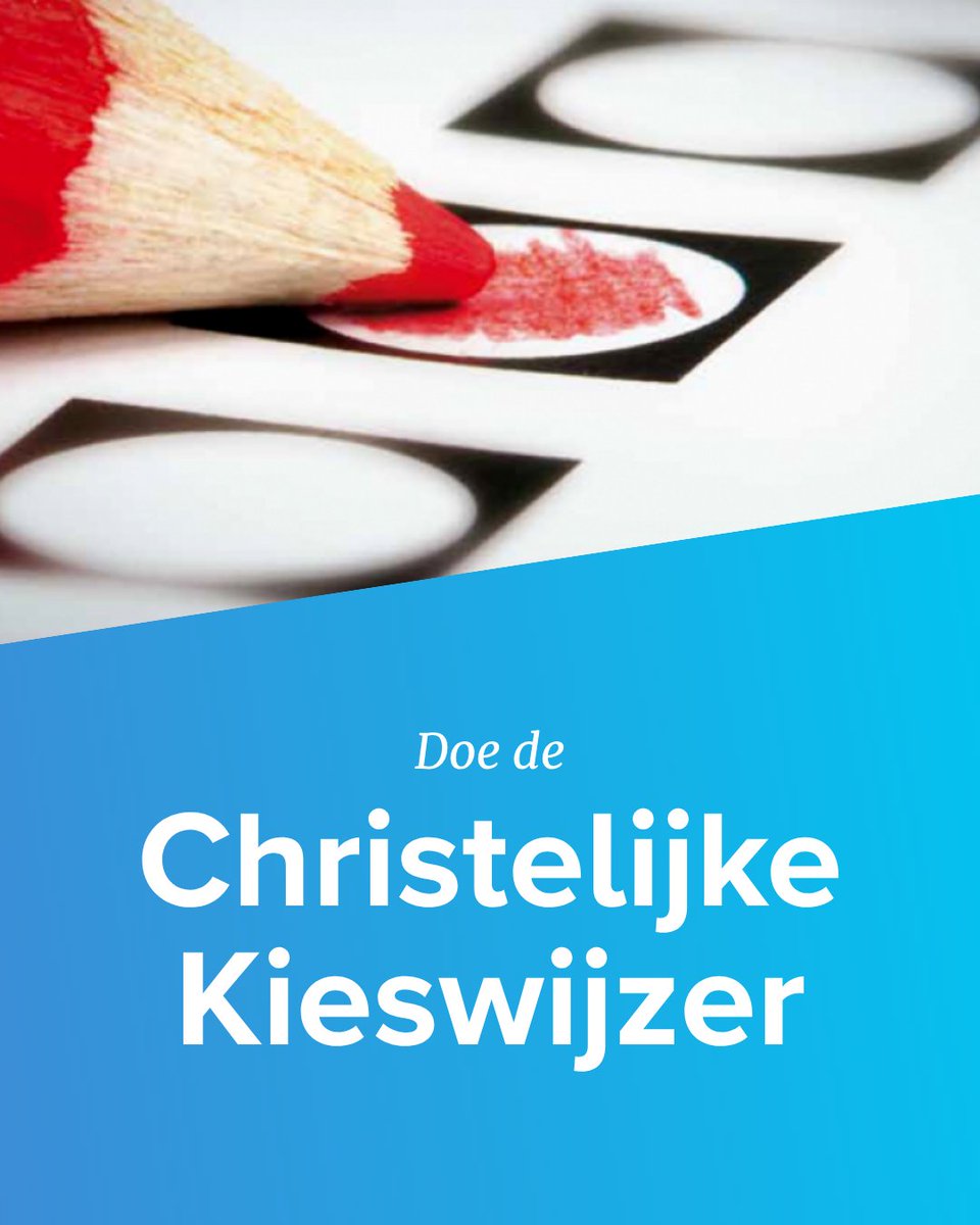 Vraag jij je af hoe de christelijke partijen zich tot elkaar verhouden? 

Met tien actuele stellingen zie je in één oogopslag waar ChristenUnie, CDA en SGP elkaar vinden en waar ze van elkaar verschillen.

Benieuwd waar jij staat?
Doe de test op christelijkekieswijzer.nl