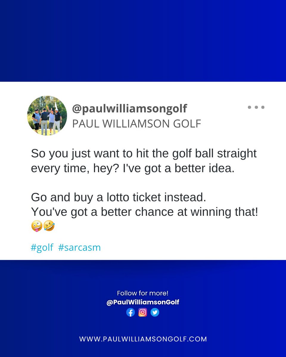 PaulWillgolf's tweet photo. After years of slicing, what if the solution isn't fixing the slice, but understanding your true goal and how to train for it? - https://t.co/6n7hdOGQhM https://t.co/fyIq4rRVD5