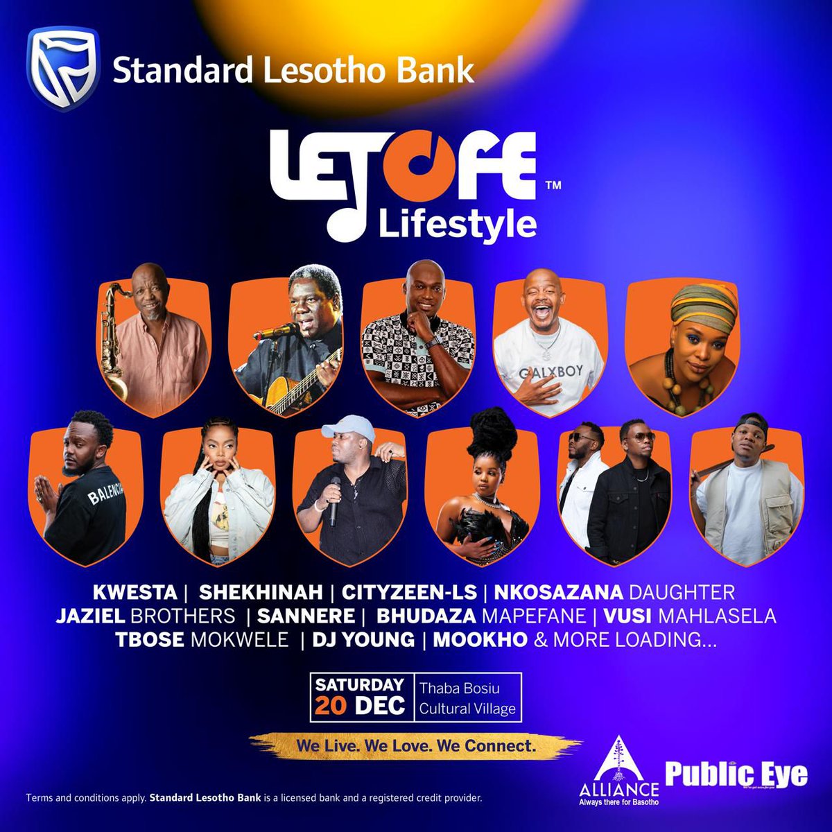 StandardLSBank's tweet photo. Basotho culture comes alive at the Standard Lesotho Bank LETOFE Lifestyle 2025! 🇱🇸
Music, food, fashion &amp; freedom — all in one unforgettable night. 
Get 6% off your tickets when you pay with your Standard Lesotho Bank card! 🎟
📅 20 Dec | 📍 Thaba Bosiu
#LETOFE21 #TrulyBasotho https://t.co/5JRlUcaYjr