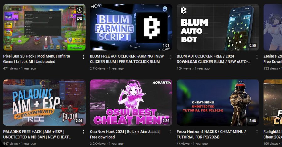 🚨 Hackers turned YouTube into a malware factory. Over 3,000 fake “tutorials” hide stealers like Lumma and Rhadamanthys.

They hijack real channels — likes, comments, and all — to look legit.

Even that “Photoshop crack” or “Roblox cheat” video could infect you.

Read here ↓