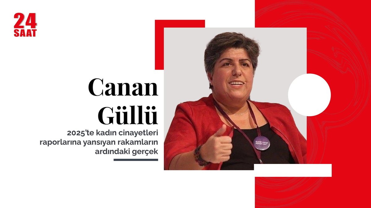 Canan Güllü yazdı:
2025’te kadın cinayetleri raporlarına yansıyan rakamların ardındaki gerçek

24saatgazetesi.com/2025te-kadin-c…