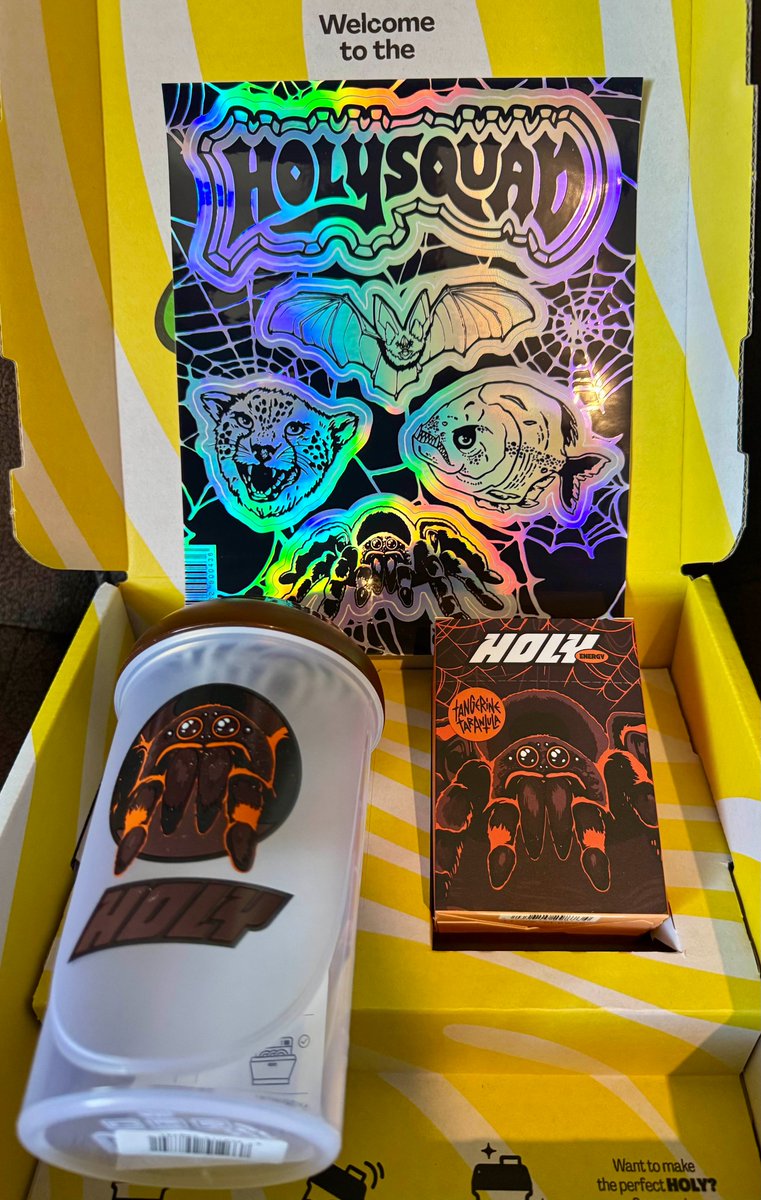 🎃 Nouveauté Halloween <a href="/holysquad_fr/">HOLY Squad France®</a> ! 🕸️

Nouvelle saveur Tangerine Tarantula 🧡 — un goût mandarine plein de peps ! 🍊
des goodies flippants 👕🕷️

💛 Code LAORIE5 = 5€ offerts (1ʳᵉ commande)
💛 Code LAORIE = –10% illimité
👉 fr.weareholy.com/?ref=LAORIE