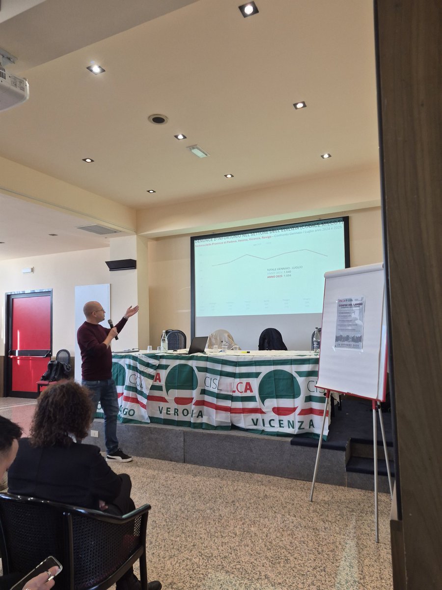 Filcacislpdro's tweet photo. Oggi si è svolto il Consiglio Generale allargato di Padova Rovigo, Verona e Vicenza con l'argomento principale della #sicurezzasullavoro ed immigrazione
#filcacislVerona
#filcacislVicenza
@FilcaVeneto 
@FilcaCisl 
@CislPdRo
@cislverona 
@CISLVicenza 
@UsrVeneto https://t.co/b5DMlDtgzf