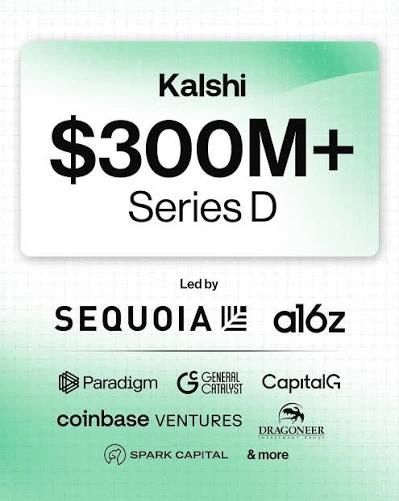 Ruben Dominguez Ibar (@rdominguezibar) on Twitter photo a16z and Sequoia almost never co-lead rounds 👀
It’s happened only 3 times in history and the latest is <a href="/Kalshi/">Kalshi</a>  
They co-led a $300M Series D at a $5B valuation, and investors are now bidding it up to $10B+
When a16z and Sequoia align, it’s usually a signal of something big a16z and Sequoia almost never co-lead rounds 👀
It’s happened only 3 times in history and the latest is <a href="/Kalshi/">Kalshi</a>  
They co-led a $300M Series D at a $5B valuation, and investors are now bidding it up to $10B+
When a16z and Sequoia align, it’s usually a signal of something big