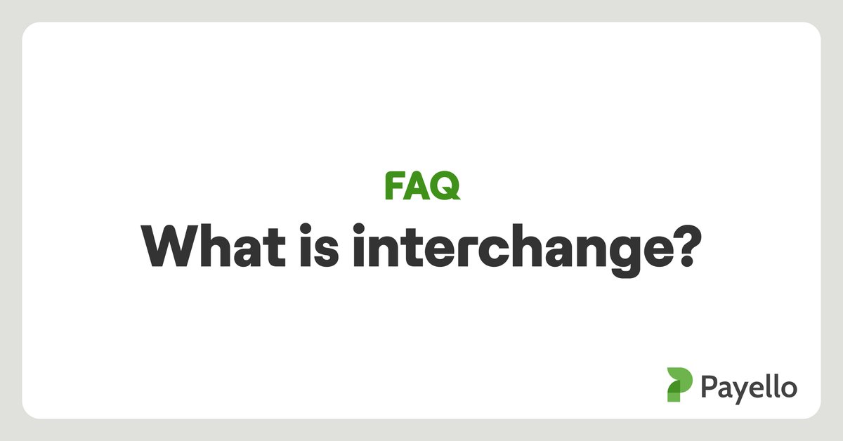 Payello's tweet photo. What is interchange? https://t.co/x7kG0mDEni