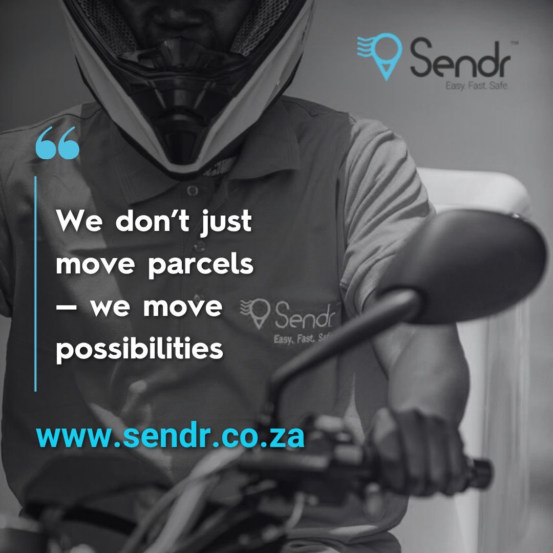 Sendrsa's tweet image. 🚀 Sendr – Easy. Fast. Safe.

We don’t just move parcels… we move possibilities. 📦✨

Your deliveries, our priority.
🌐 sendr.co.za

#Sendr #EasyFastSafe #ParcelDelivery #WeMovePossibilities