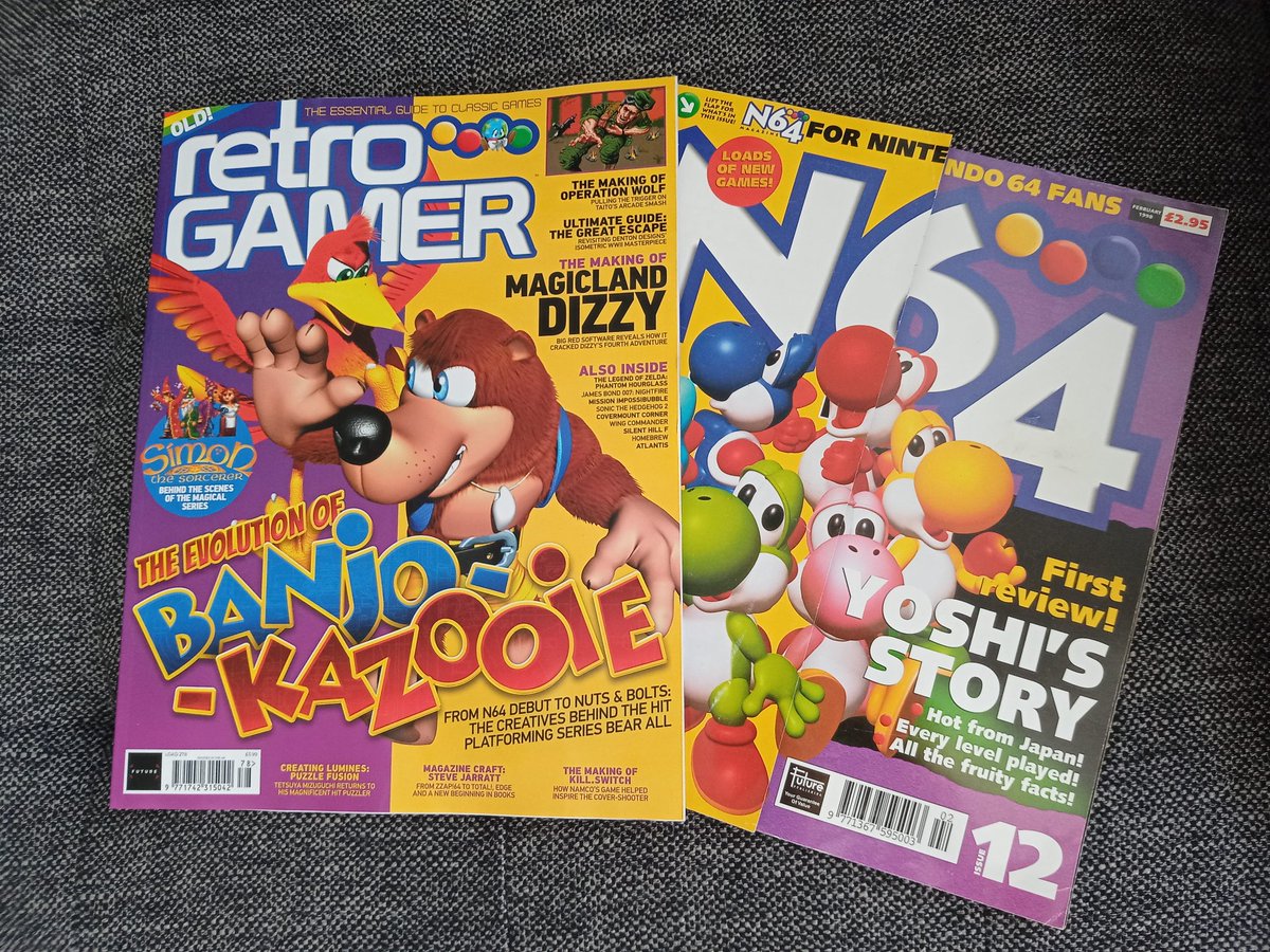 [This was a nice surprise. The latest issue of <a href="/RetroGamer_Mag/">Retro Gamer</a> has a cover design paying homage to N64 Magazine! Get down to your newsie/WH Smith's and grab a copy. It feels a bit like it's 1997 when you do.]