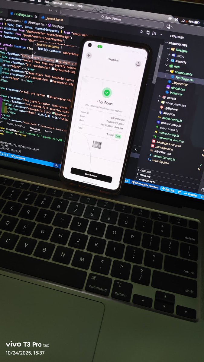 BolatwtX's tweet image. I tried react native for the first time today
It's actually almost like react just a few tags are different but they were becoming a real hell cuz I am at home and working with this 4g fucking slow internet but still tried my best, I'll practice it more once I go back