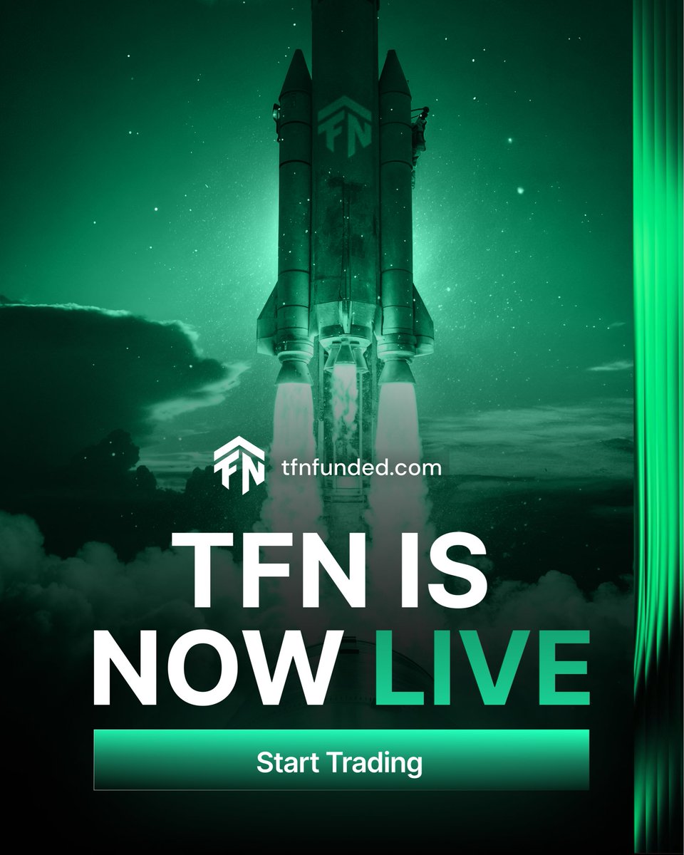 tfnfunded's tweet photo. We’re live. ⚡️

TFN Funded is officially open- where traders get the funding they deserve.

🌐 https://t.co/7HmMKAevDl
💸 Use code LAUNCH30 for 30% OFF

#TFNFunded #PropFirm #TradingLaunch https://t.co/sq0qAPeDmG