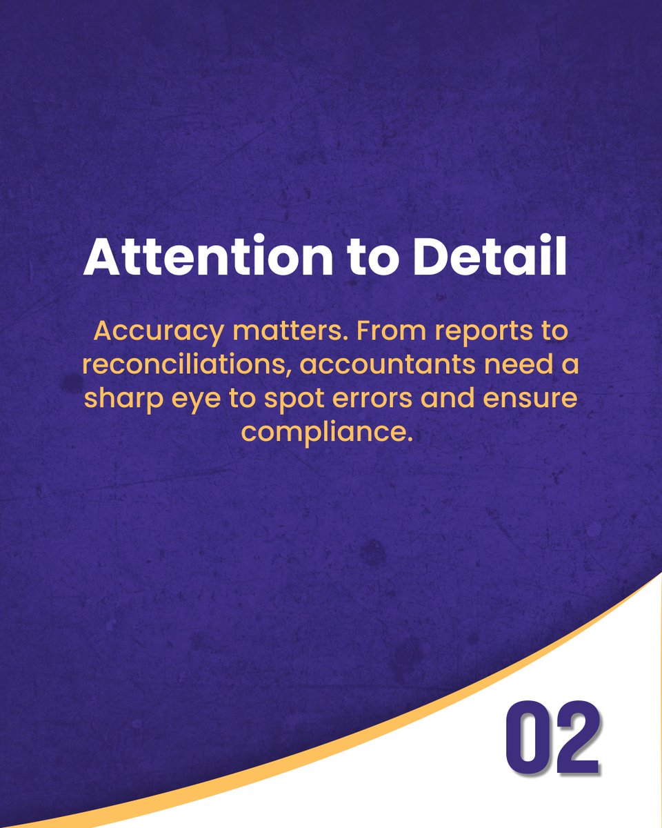 MPESLearning's tweet image. 3/5:🔹 Attention to Detail 
Ensure accuracy and compliance by spotting errors others miss with precision, consistency, and focus.