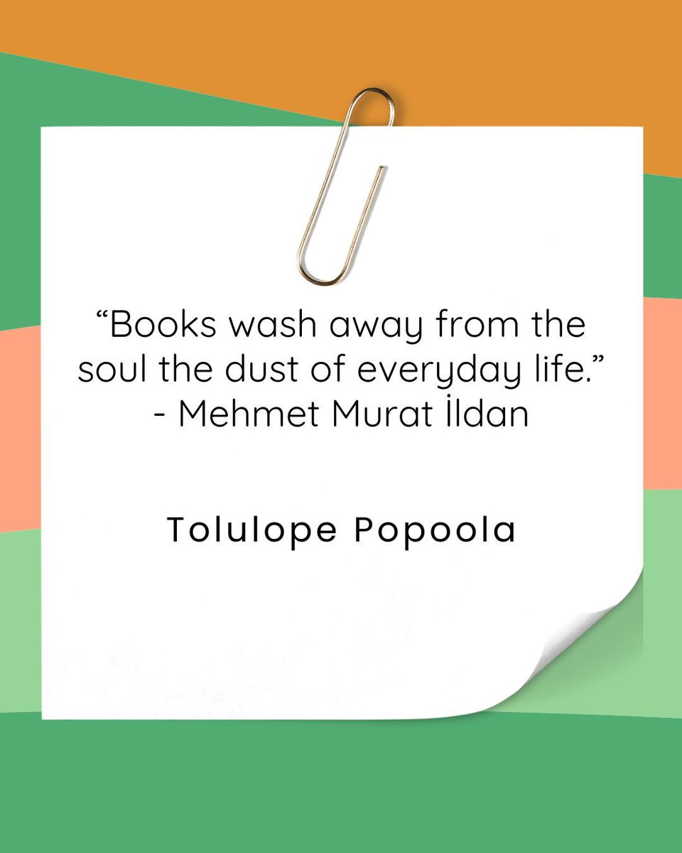 “Books wash away from the soul the dust of everyday life.” - Mehmet Murat İldan 

#reading #reader #bookworm #books #famousquote #quotes #Imreading #TolulopePopoola #AccomplishPress
