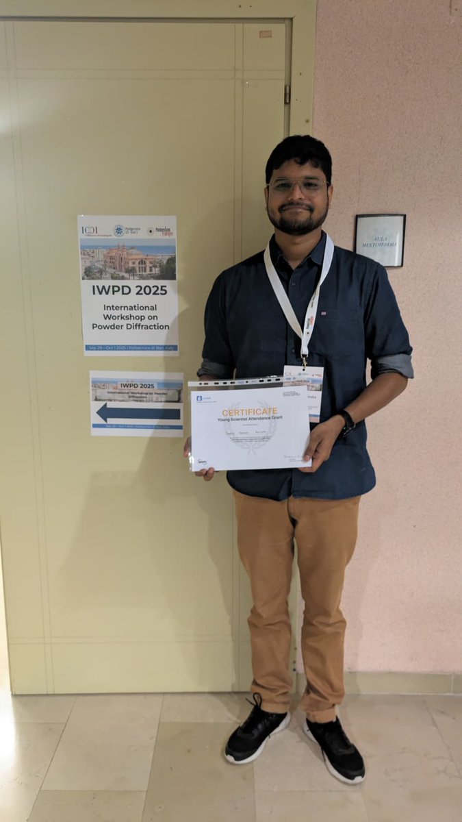 Crystals_MDPI's tweet image. 🔊 We are proud to sponsor the International Workshop on #PowderDiffraction (#IWPDR2025)
✨ #Crystals is offering a Young Scientist Attendance Grant to support early-career researchers!
🔗 brnw.ch/21wWTLw
#Crystallography #YoungScientists
