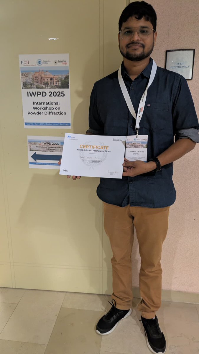 Crystals_MDPI's tweet image. 🔊 We are proud to sponsor the International Workshop on #PowderDiffraction (#IWPDR2025)
✨ #Crystals is offering a Young Scientist Attendance Grant to support early-career researchers!
🔗 brnw.ch/21wWTLw
#Crystallography #YoungScientists