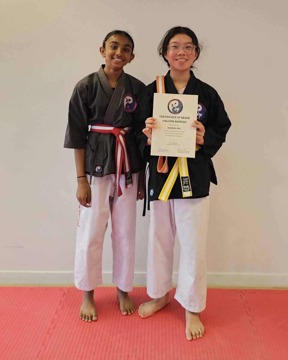 centenaryma's tweet photo. Madison is now a yellow belt, having graded on 18 Oct 25, in our Falcon Hapkido program. Congratulations Madison. It was an awesome grading to watch!!!
#selfdefence #hapkidograding #Hapkido #hapkidotraining #MartialArts #hapkidoforkids #kidsmartialarts #selfdefenceforkids https://t.co/dAhIshJnxZ