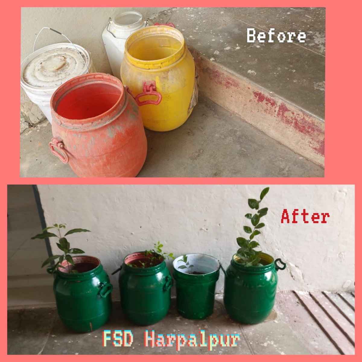 Special Campaign 5.0 के तहत भारतीय खाद्य निगम सागर एवं उनके अधीनस्थ डिपो  द्वारा अपशिष्ट (waste) को उपयोगी और आकर्षक कलाकृतियों में परिवर्तित किया जा रहा है।
यह पहल संगठन की सृजनात्मकता तथा पर्यावरण संरक्षण के प्रति प्रतिबद्धता को दर्शाती है।🌿♻️
#SpecialCampaign5 #WasteToArt