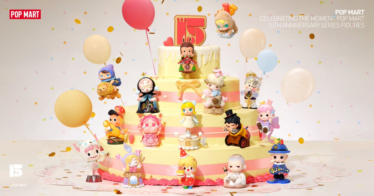 POP MART CELEBRATING THE MOMENT 15TH ANNIVERSARY SERIES FIGURES

Join us as we mark our 15th anniversary, a celebration of dreams, design, and the community that made it all possible.

✅ Available 10/24

#POPMARTUS #POPMART15 #pop15 #collectibles #blindboxes #15thanniversary