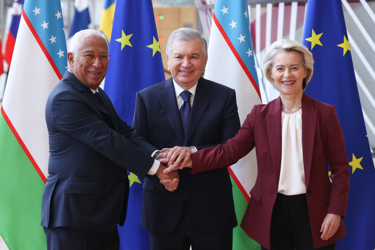 The new Enhanced Partnership and Cooperation Agreement between 🇪🇺–🇺🇿, a major milestone in our bilateral relations, will provide an excellent framework to deepen our political and economic cooperation.

A happy occasion today to welcome President Mirziyoyev <a href="/president_uz/">Shavkat Mirziyoyev's Press-service</a> to mark