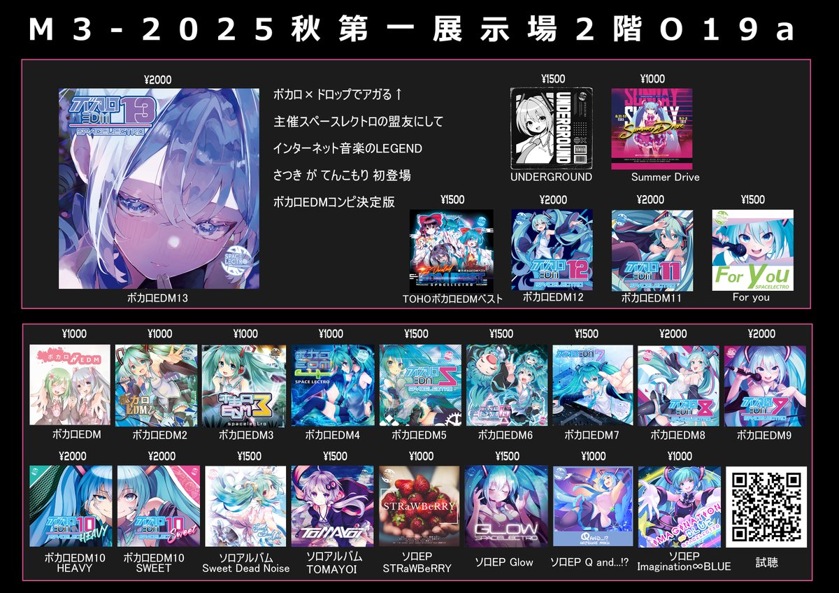 スペースレクトロ🐱10/26M3第一2階O19a (@Spacelectro) / Posts / X