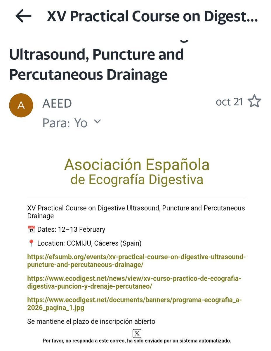 Vuelve el curso de punción y drenaje😉
Para los amantes de la ecografía,  con deseo de ampliar sus conocimientos👍
No se lo pueden perder 👌