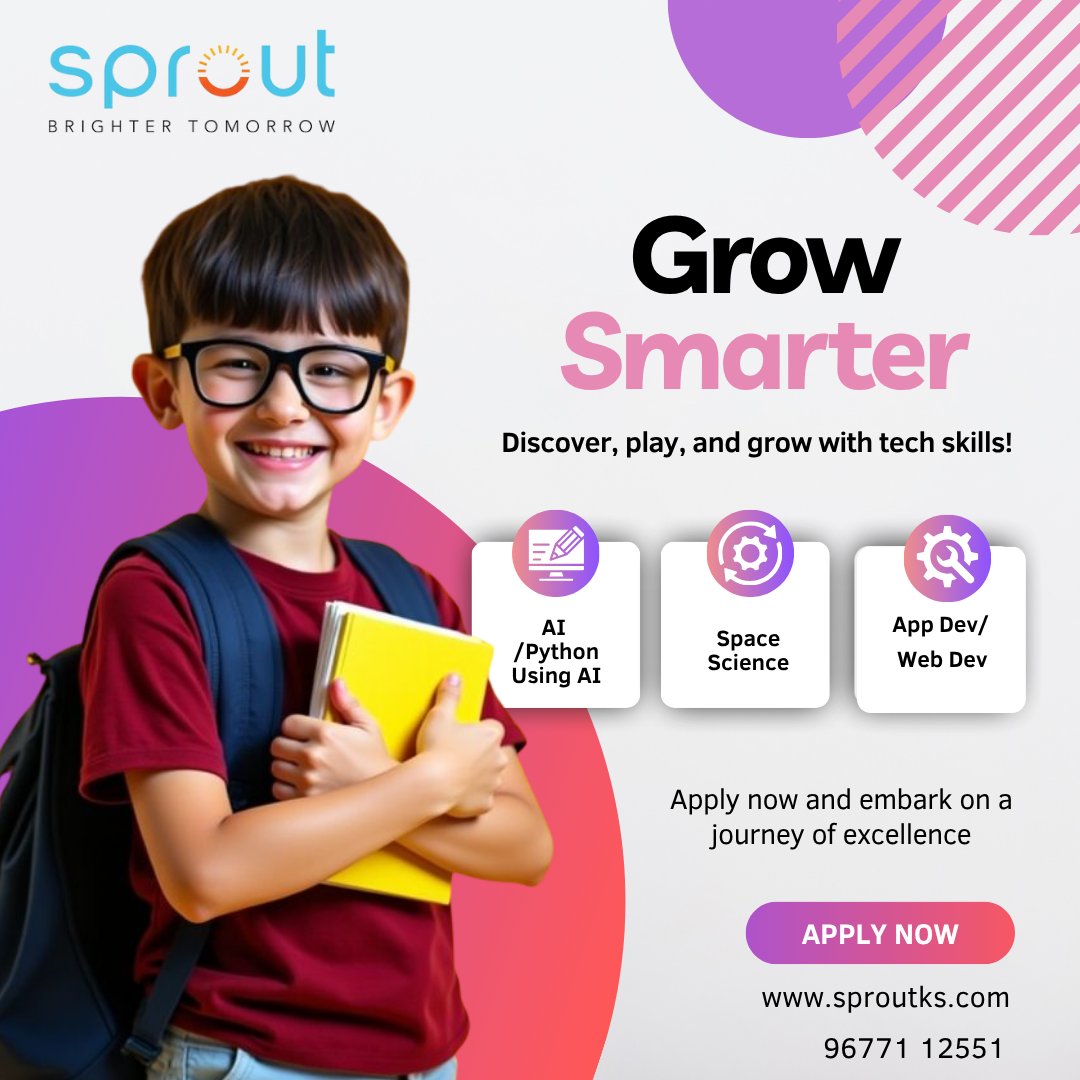 sproutks's tweet image. Turn your child’s screen time into skill time! 🎮➡💡
Fun coding projects + Python basics = confident young creators!

#KidsCoding #PythonForKids #STEMLearning