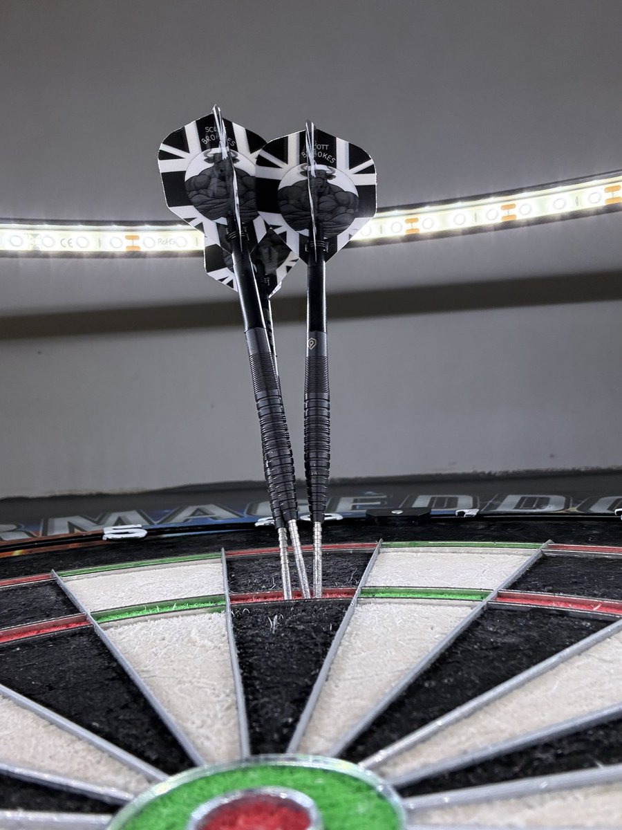 What an incredible dart these are 😍😍 <a href="/Perfect9Darts/">Perfect Nine</a> do not miss 🫶🏼

Custom <a href="/reddragondarts/">Red Dragon Darts</a> flights (arrived today)
Points from - What’s The Point 38mm BCK Gripper (code brookeswtp10 for 10% on their website) 😜