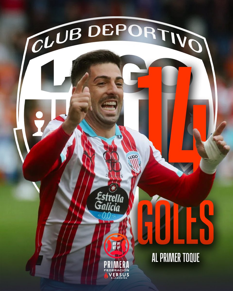 🤔<a href="/ikerunzueta/">Iker Unzueta</a> no se lo piensa dos veces.

⚽️ 𝟭𝟰 𝗴𝗼𝗹𝗲𝘀 en #PrimeraFederación...

🔥 ¡𝗧𝗼𝗱𝗼𝘀 𝗮𝗹 𝗽𝗿𝗶𝗺𝗲𝗿 𝘁𝗼𝗾𝘂𝗲!

<a href="/CDeportivoLugo/">Club Deportivo Lugo 🪓</a> | #VersusELearning