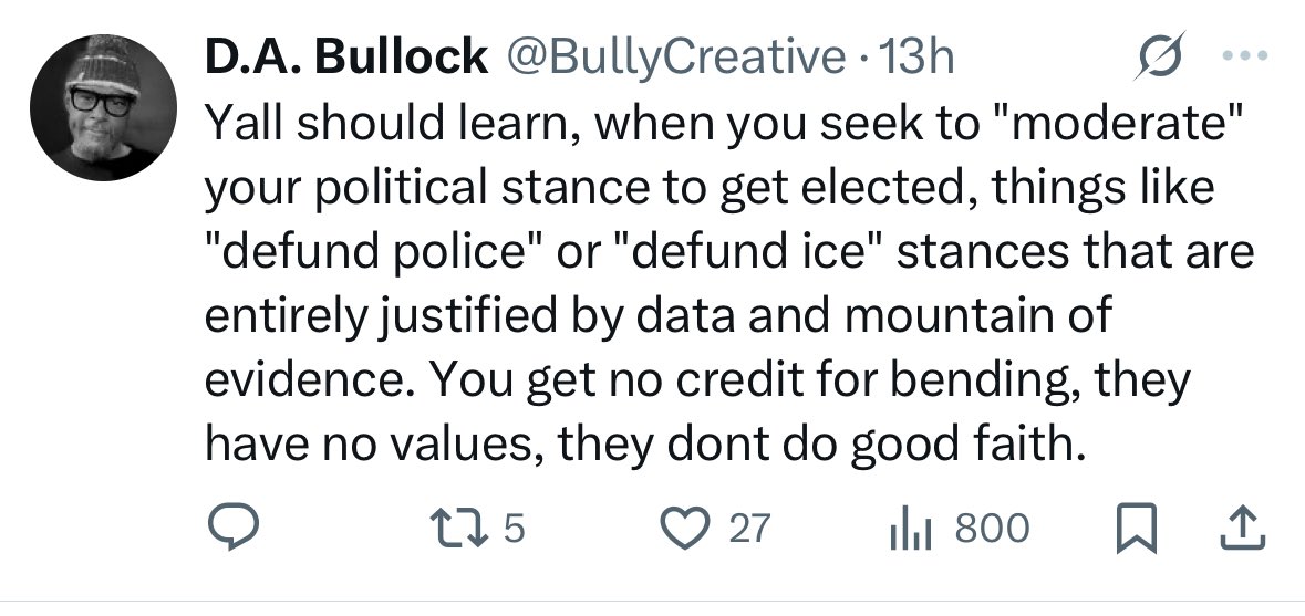 Tokesq's tweet image. I think he’s signaling that Fateh does, in fact, want to defund the police. Because otherwise he’d be a hypocrite not worthy of support. But it’s confusing because Fateh now says he does not want to defund the police. What are voters to believe?