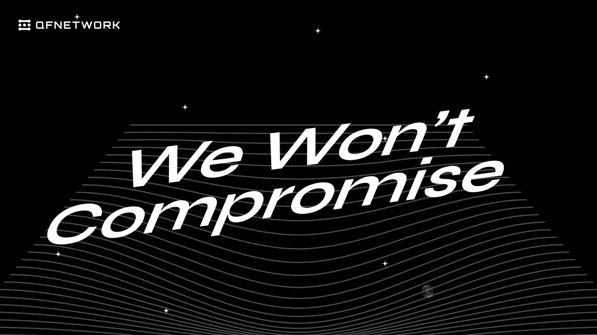 The next era of the internet won’t be won by who moves fastest..

..but by who refuses to compromise.

Neutral. Censorship-resistant. Sovereign.

That’s QF.