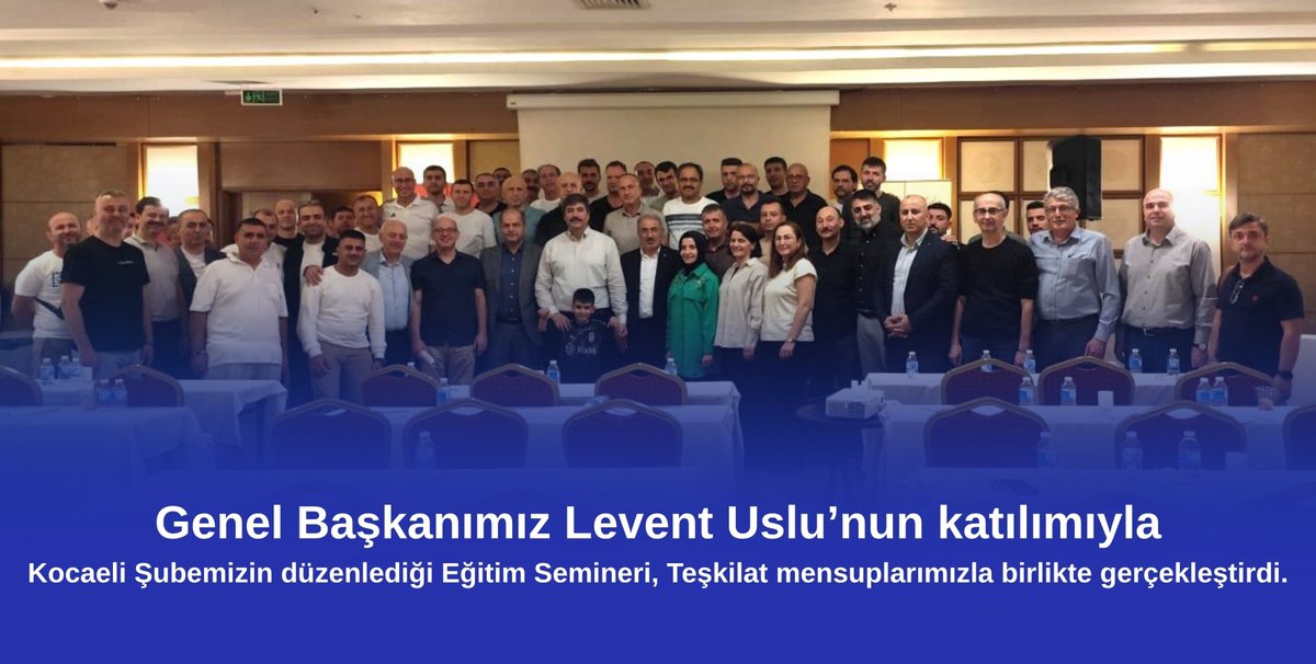 Teşkilatımızla bir aradayız, 
mücadelemizi kararlılıkla sürdürüyoruz💪

Genel Başkanımız 
Levent Uslu’nun katılımıyla

Kocaeli Şubemiz tarafından düzenlenen Eğitim Seminerini, teşkilat mensuplarımızın katılımıyla gerçekleştirildik.

Bem-Bir-Sen olarak; 
emeğin, alın terinin ve