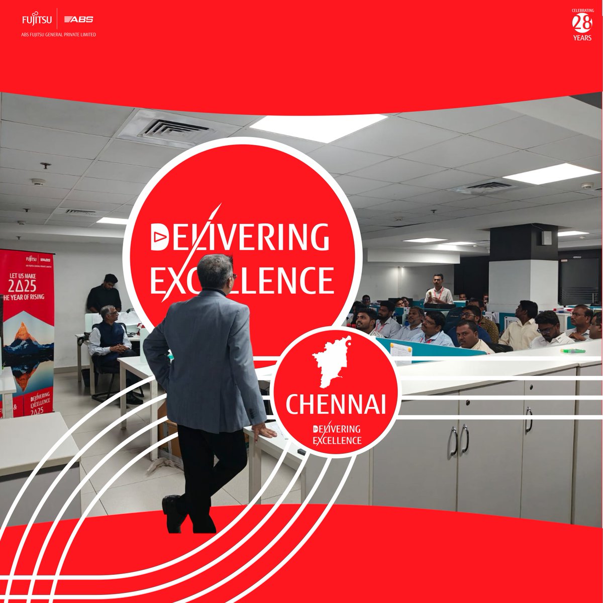 AbsFujitsugen's tweet image. handles everything from data centers and solar plants to major industrial and infra projects. Delivering Excellence was truly tested here — and it shone bright in Tamil Nadu’s capital!

absfujitsu-general.com

#DeliveringExcellence #ChennaiBranch #ABSFujitsuGeneral