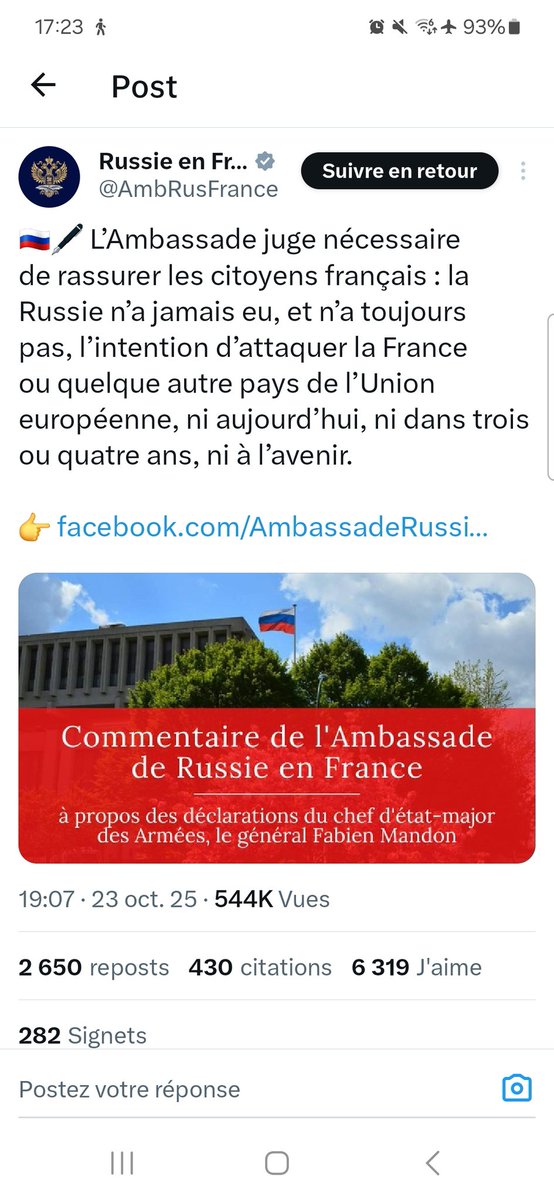 De la même manière qu'ils proclamaient juste avant le 24 février 2022 qu'ils n'envahiraient jamais l'Ukraine...
Comme le dit <a href="/DarthPutinKGB/">Darth Putin</a>, il faut toujours attendre le démenti pour recevoir la confirmation.
