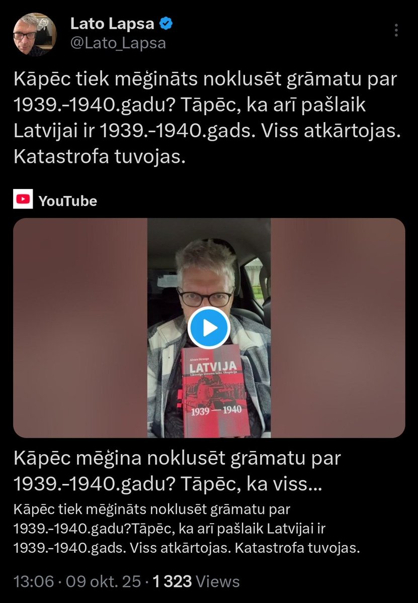 Vai L. Lapsa melo? Tikpat kā vienmēr, kad atver muti.

Ja kāds mēģina "noklusēt" A. Strangas jaunāko monogrāfiju, viņam tas īpaši labi nepadodas, jo par grāmatu ziņots gan LTV, gan LSM un citos interneta portālos. Turklāt tā nopērkama visās lielākajās Latvijas grāmatnīcās.