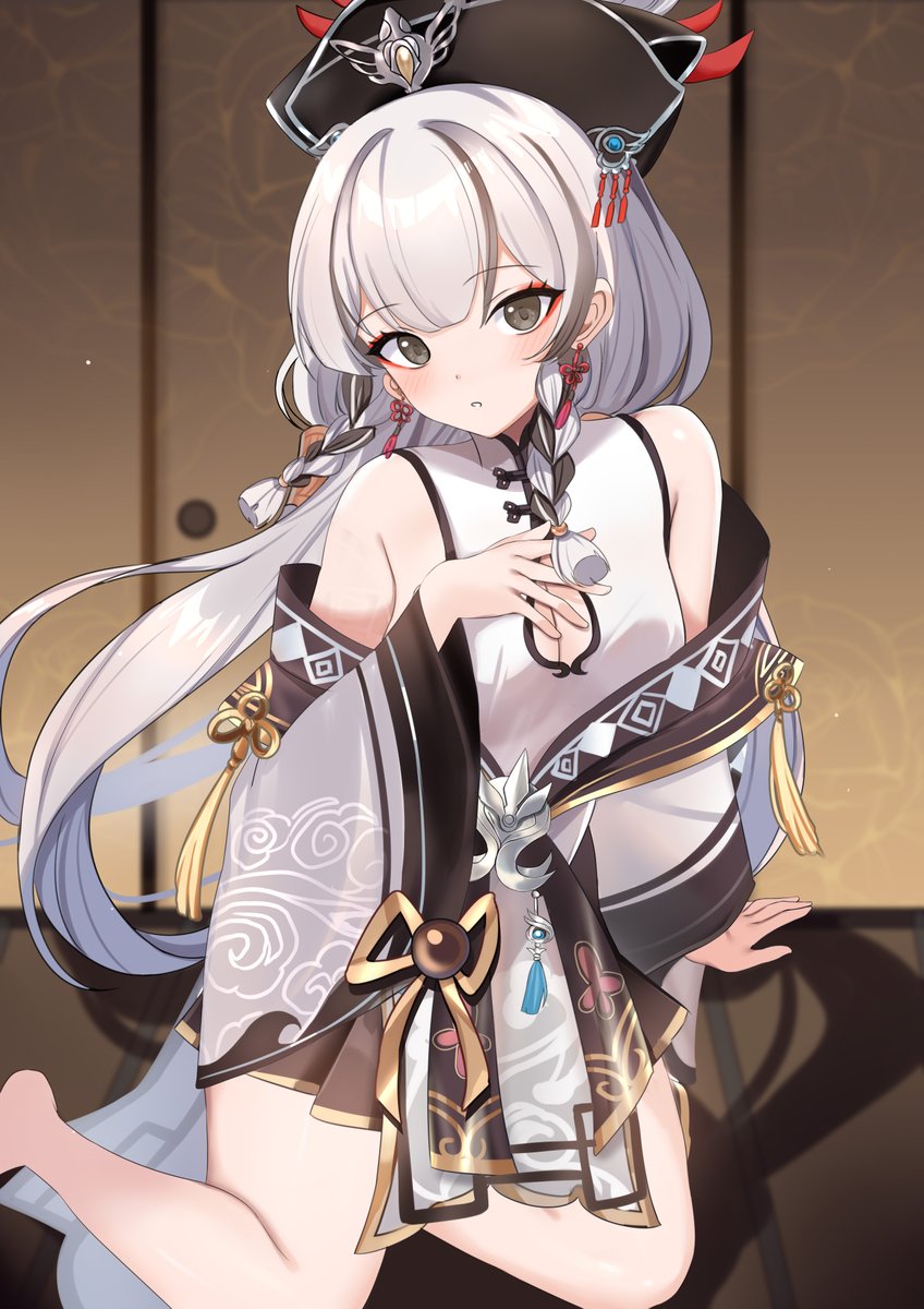 繪製了《紅塵問仙》的水月——
她是洞悉天機的占卜師，也是命運的禁忌。
當靈力交纏，呼吸與符光一同顫動——
想更了解她的故事嗎？
#紅塵問仙