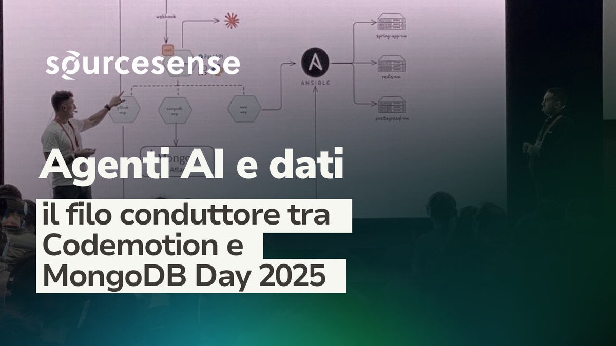 sourcesense's tweet image. Nel nostro ultimo articolo la nostra esperienza di partecipazione al @Codemotion di Milano e al @MongoDB Day di Roma dove abbiamo avuto modo di approfondire l’integrazione tra intelligenza artificiale e gestione dei dati.

blog.sourcesense.com/agenti-ai-e-da…