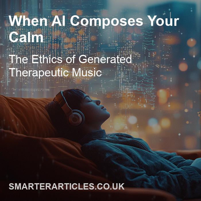 humanin_theloop's tweet image. AI-generated therapeutic music personalises relaxation experiences but raises ethical questions about artist rights, data privacy, and genuine human connection. As technology advances, we must ensure transparency, cultural fairness, and proper regulation.  
Discover more at…