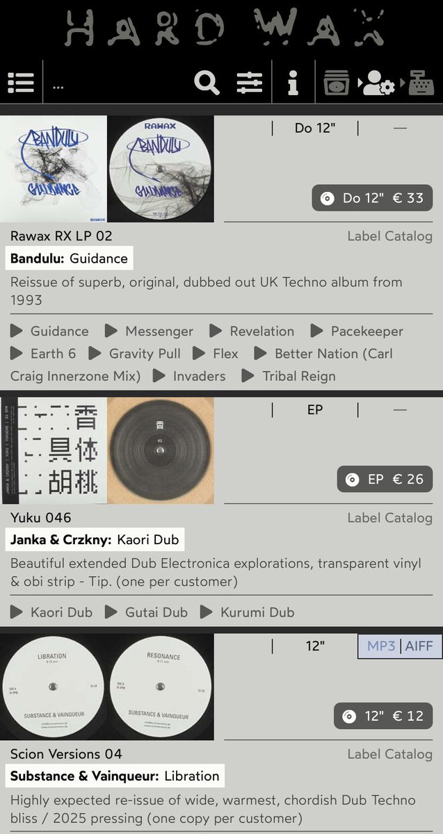 CRZKNY_JP's tweet image. YUKUから出したJANKA x CRZKNYがHARDWAXでリコメンドされてる〜☺️
hardwax.com

JANKA x CRZKNY, released by YUKU, is recommended on HARDWAX 🔥