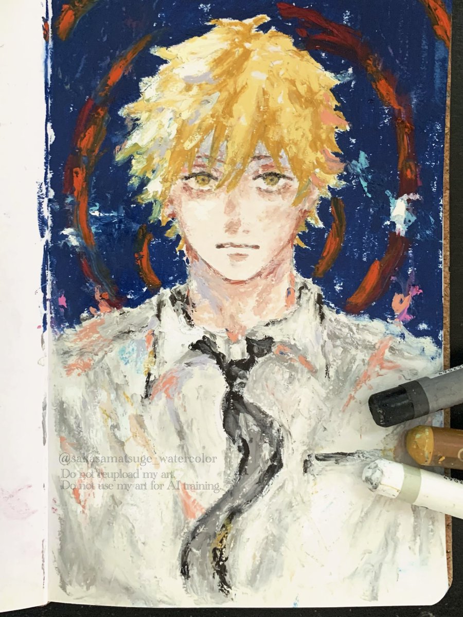 matsuge_chains's tweet image. クレヨンで描いたデンジくん
#チェンソーマン  #chainsawman