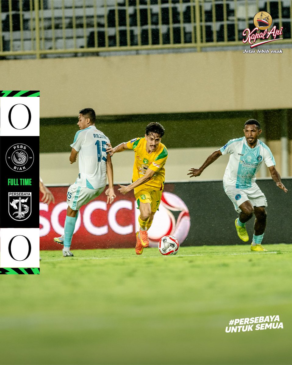 persebayaupdate's tweet image. FT
PSBS Biak 0-0 Persebaya

#Persebaya #PersebayaUntukSemua