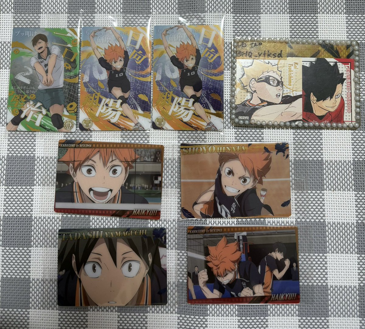 【交換】ハイキュー ウエハース 6

譲:日向、二口、山口

求:SR岩泉2(友人分)&gt;N月島

郵送or都内手渡し
お気軽にお声掛けください
よろしくお願い致します◎