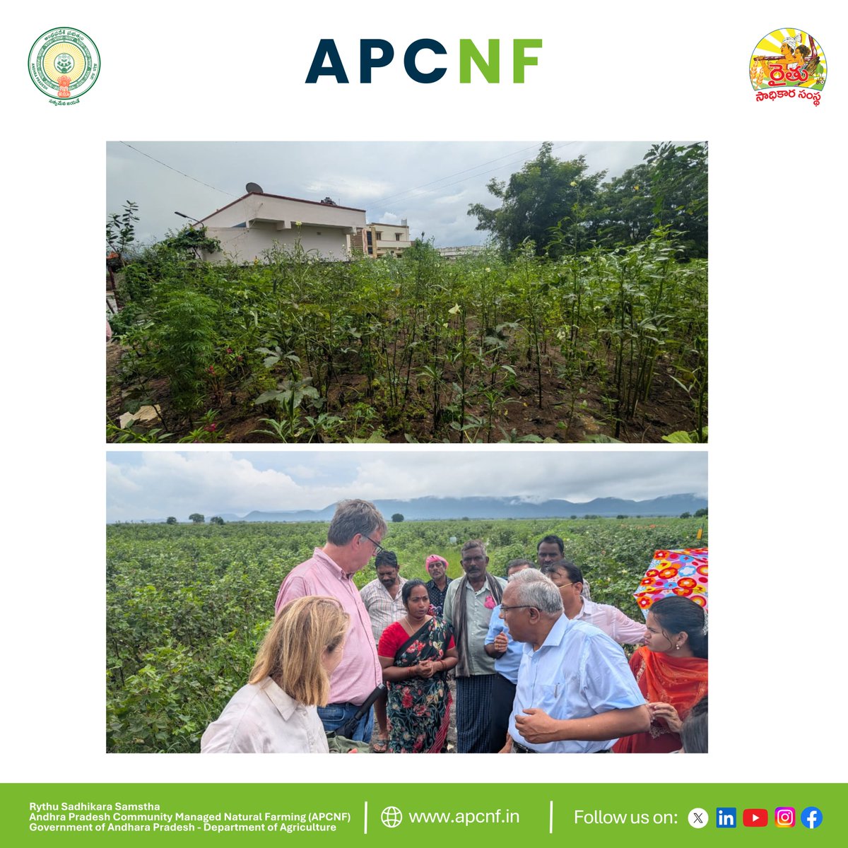 Hoffman &amp; team visited Venkat Ramana’s 3-cent kitchen garden, thriving for 6 years. Even in summer, it provides fresh produce shared among three families, exemplifying sustainable year round access to #NutritiousFood.
<a href="/vijaythallam/">Vijay</a> <a href="/satyatripathi/">Satya S Tripathi</a> <a href="/ap_agriculture/">Commissioner of Agriculture, Andhra Pradesh</a> <a href="/AndhraPradeshCM/">CMO Andhra Pradesh</a>