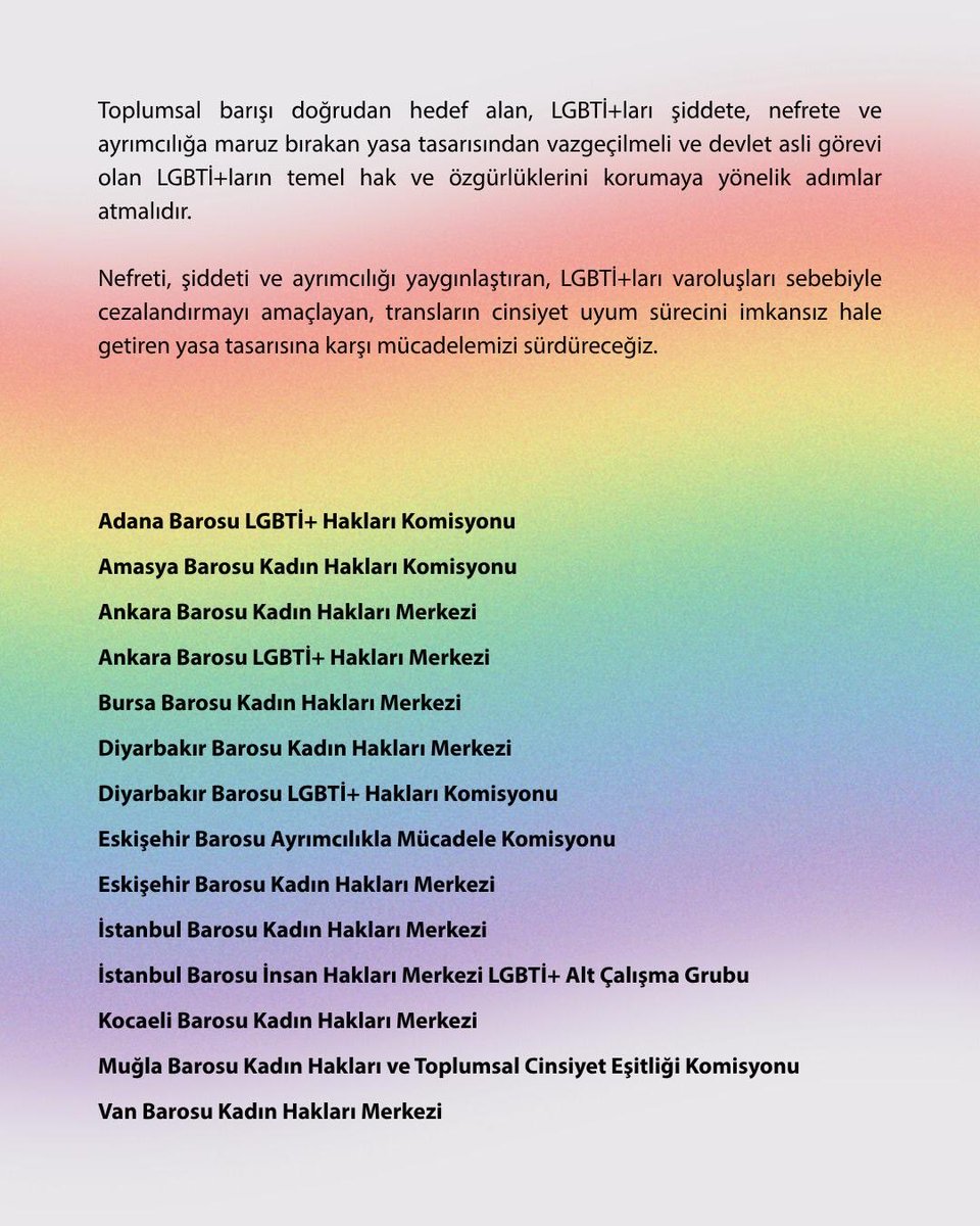 dblgbti's tweet photo. LGBTİ+ varoluşu yasaklayan yasa tasarısına karşı herkesi mücadeleye çağırıyoruz. https://t.co/wSSCnNLbGv
